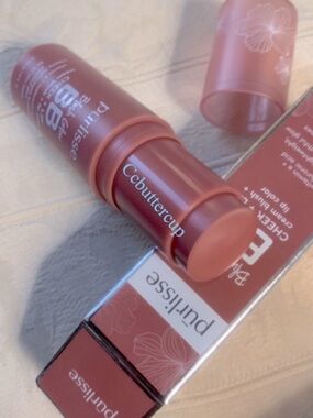 Purlisse Glow BB 2 in 1 Cheek & Lip Stick Cream Blush Nude Sugar BNIB